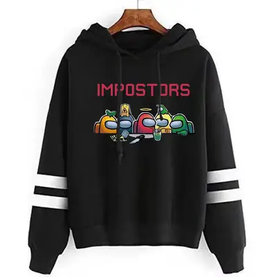 Men Cross-Branded Hoodie Sweatshirt White Impostors Print