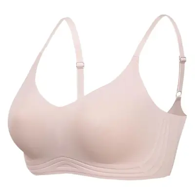 Beautiful Back Sports Yoga Small Chest Gathering Bra Technology Soft Bone Seamless Latex Underwear Women's Light Gathering Bra Thin Style