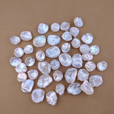 Natural Freshwater Pearl Baroque Petal Shaped Semi-Finished Accessories