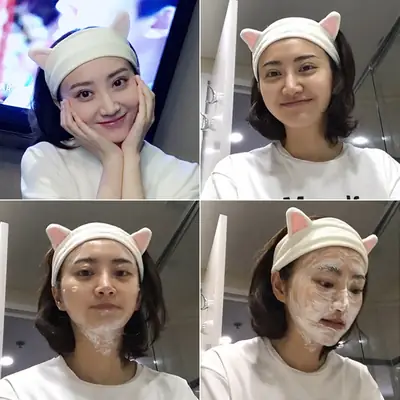 Women's Cute Korean Cat Ear Hair Bands Set of 3