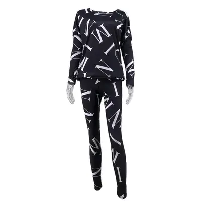 Women 2023 Digital Printed Bat Sleeve Pants Set