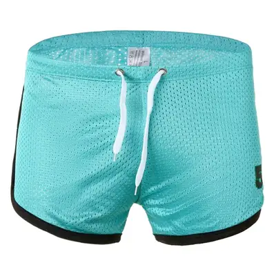Men's Mesh Tether Shorts Blue Breathable Casual