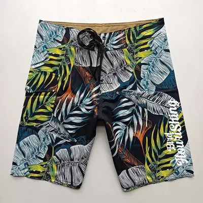 Beach Shorts Hurel Print Single Cotton Quick Dry