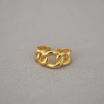 Golden Cold Style Open Finger Ring for Men