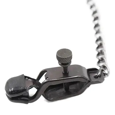 Black Metal Gravity Clip Chain for Women