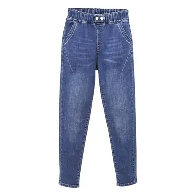 New Plus Size Elastic Jeans Women's High Waist Harlan Pants 200 Jin
