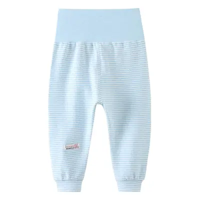 Baby's High Waist Belly Pants Light Blue Grey Pink Beige