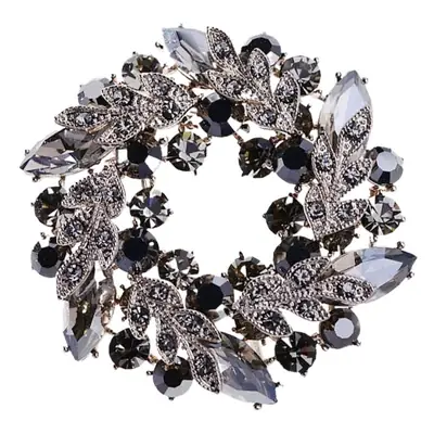 Blue Crystal Baroque Garland Brooch for Women