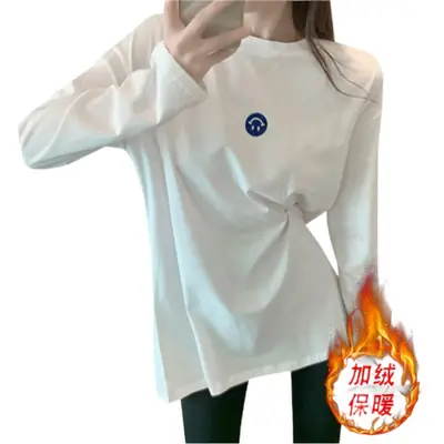 Fleece Lined White Women's Base Shirt Mid Length 2025 Winter