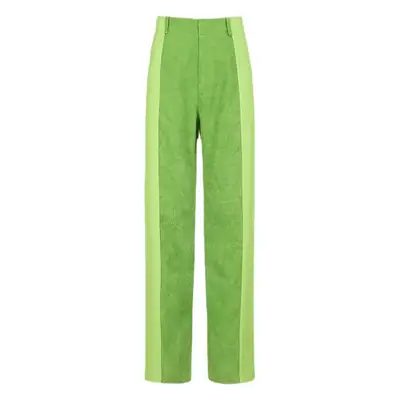 Women's Black Corduroy Slim Fit High Waist Trousers