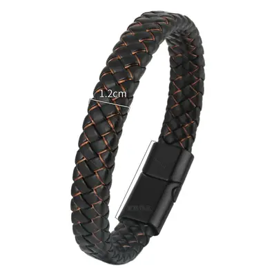 Men's Magnetic Braided Titanium Bracelet Blue Black