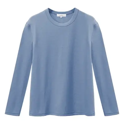 210G Long Sleeve Cotton T-Shirt Blue Couple Wear