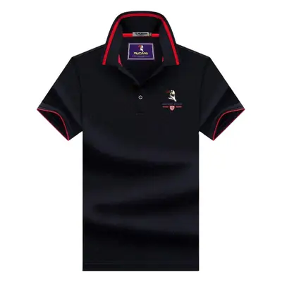 Men's Woodpecker Polo Shirt Olive Green Short Sleeve