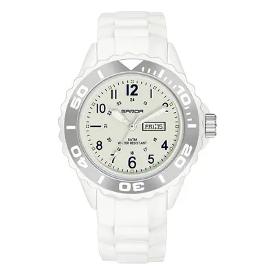 Sanda Green Quartz Casual Watch Double Display