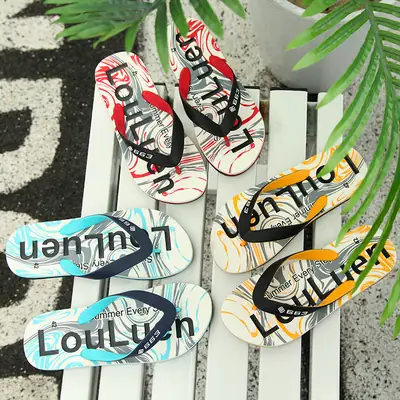 Van Karen Flip-Flops Men's Beach Slippers Men's Summer Non-Slip Outer Wear Flip-Flops plus size Shoes eva