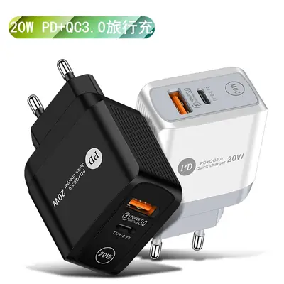 QC3.0 + PD20W Mobile Phone Charger Europe US