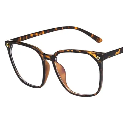 Anti-Blue Light Glasses Frame Transparent Gray 30045