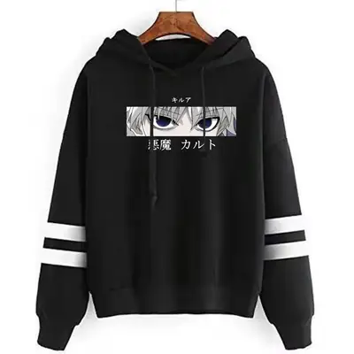 Men Green Hunter X Hunter Printed Hoodie Sweatshirt