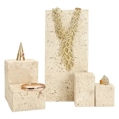 Jewelry Display Rack 10.5cm x 5cm x 5cm Yellow Square Craft Display