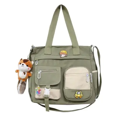 Japanese Style Shoulder Bag for Students Casual Artistic Design