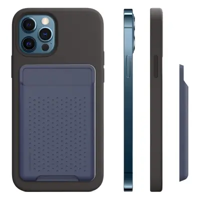 Anti-Graffiti Anti-De-Gauss Silicone Card Holder for iPhone