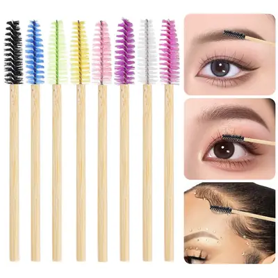 Bamboo Eyelash Brush Set for Hair & Eyebrow