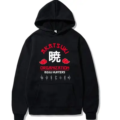 Naruto Organization Hoodie for Men Women Grey
