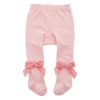Velvet Bow Baby Tights European American Style