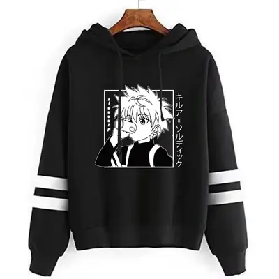 Men Black Cross Logo Hoodie Sweatshirt Fleece Lined Parallel Stripes