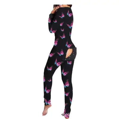 Women's Printed Star & Moon Pajama Set White Long Sleeve