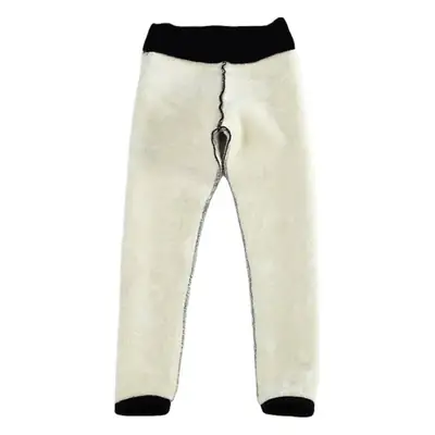 New Women's Fleece Leggings High Waist Warm Winter Pants
