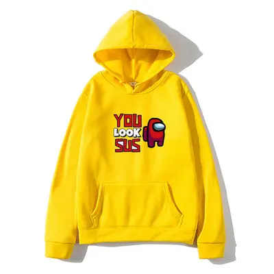 Among Us Printed Hoodie for Men White
