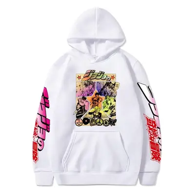 White Cross-Brand Printed Hoodie for Men Women