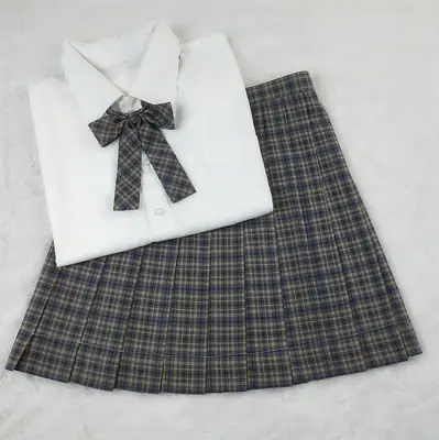 Women Plaid Bow Shirt White Bow Accessory