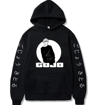 Men Hoodie Yellow Gojo Spell Return Fleece Lined
