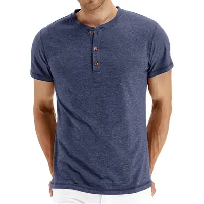 Men's Green Slim Fit Round Neck T-Shirt