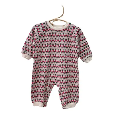 Baby Polka Dot Knitted Jumpsuit Yellow Brown