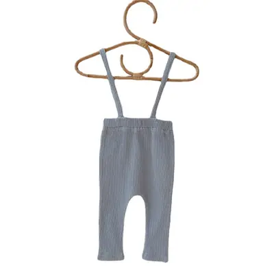Baby Spring Overalls Korean Style Grey Toddler Leggings