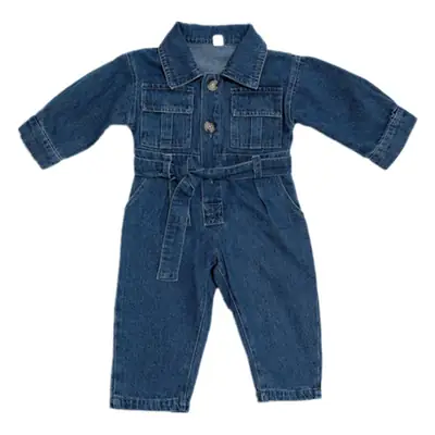 Baby Denim Jumpsuit Blue New Kids 2025