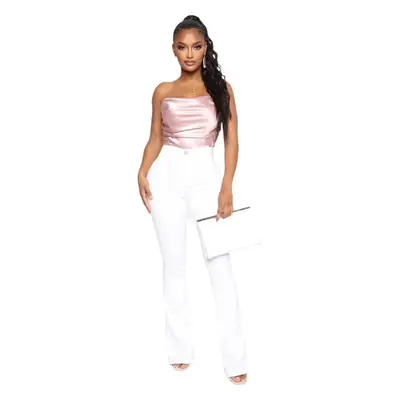 Women High Waist Stretch Slim Jeans Blue