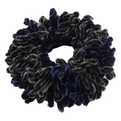 Two-Color Woolen Hair Tie for Women Muslim Headdress