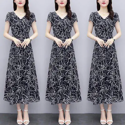 2021 Red Floral Gown Dress Large Size Slimming Elegant