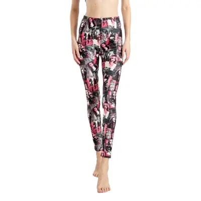 Printed Women's Leggings with Elastic Waistband