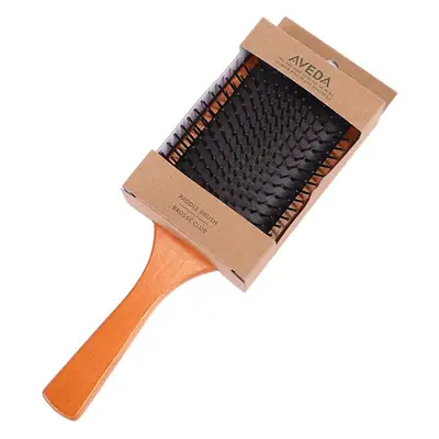Wooden Hair Brush with Massage Foam Handle