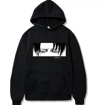 Men Black Cross-Attack Hoodie Sweatshirt Loose Fit