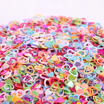 7mm Double Peach Nail Art Sequins Eye Makeup Glitter Patch Beads