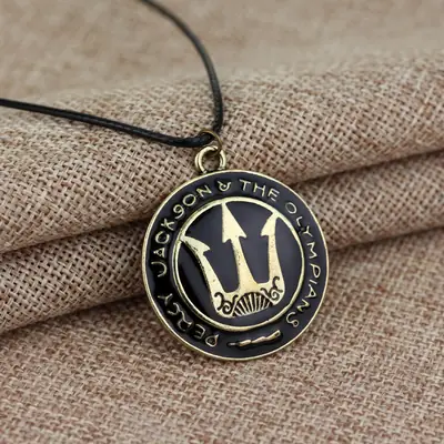Percy Jackson Trident Logo Necklace for Men