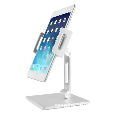 Silver Adjustable Tablet Stand for Desktop Use