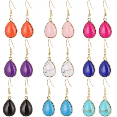 Sweet Blue Stone Drop Earrings for Women