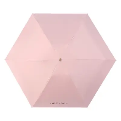 Pink Mini Pocket Umbrella with Logo